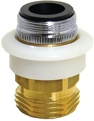 Dual Thread Chrome Plated Aerator Adapter 15/16 In.-27 Or 55/64 In. 1 Pk
