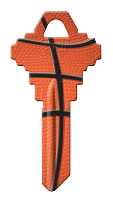 Hy-Ko 16010SC1-27 Basketball House Key Blank, Brass, Schlage SC1
