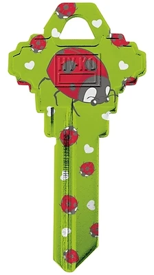 Hy-Ko 16010SC1 Ladybug Key Blank, Brass, Schlage SC1