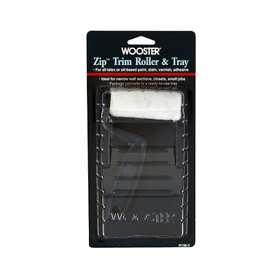 Zip Trim Mini Paint Roller & Tray, 3 In.