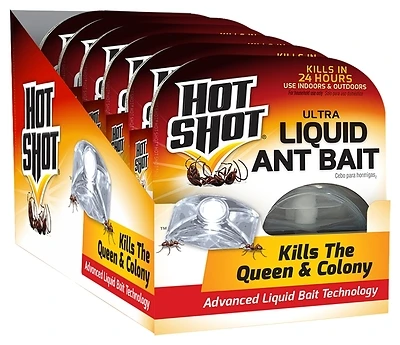 Hot Shot HG-95762 Ultra Liquid Ant Bait, 1-Oz., 4-Count