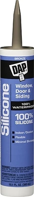 DAP 08647 Silicone Window and Door Sealant, Bronze, 10.1 fl-oz.