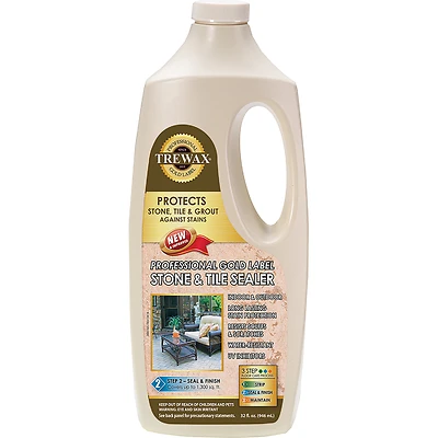 Trewax 887142027 Stone and Tile Sealer Finish, 32 oz.