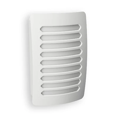Westek NL-DPLV-W Louver Decoplug LED Night Light, Dusk to Dawn, White