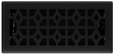 Templar 4 In. X 10 In. Black Iron Steel Floor Register Rg3466
