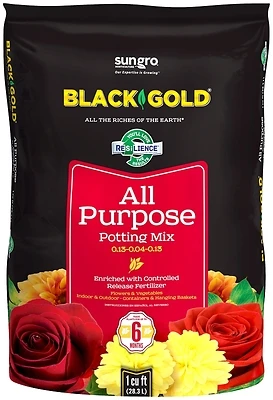 Black Gold 1410102 All-Purpose Potting Mix, 1-Cu. Ft.