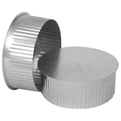 Imperial GV0732 End Cap, Galvanized Steel, 30 Gauge, 3 In. Dia.