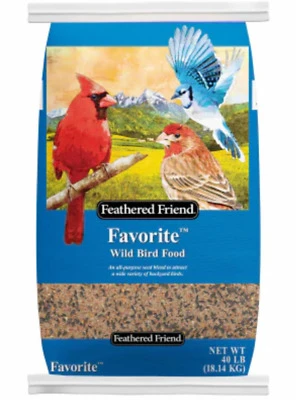Feathered Friend Favorite Wild Bird Food, All-Purpose, 20 Lb Bag