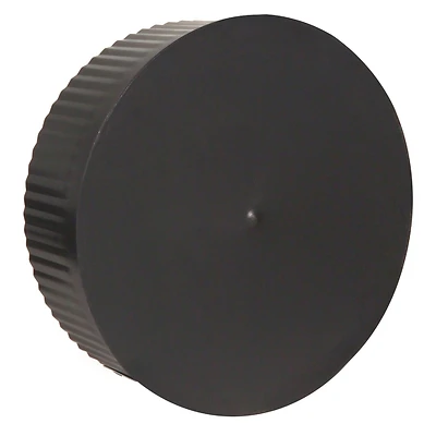 Imperial BM0151 Black Stove Pipe Clean Out Tee Cap, 24 Gauge, 6 In.