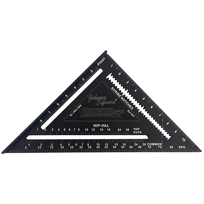 Johnson Level 1904-1200 EZ Read Rafter Square, Aluminum, 12-In.