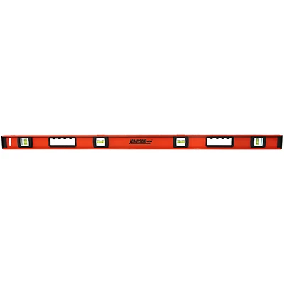 Johnson Level 1233-4800 48 In. Aluminum I-Beam Level, 4 Vials, Non-Magnetic