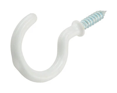 OOK 50352 Cup Hook, 7/8 in L, Vinyl-Coated