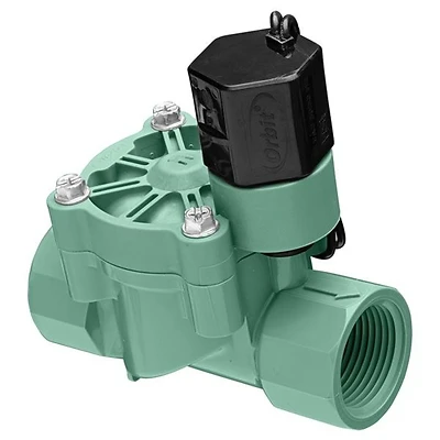 Orbit 57281 Underground Sprinkler Electric In-Line Straight Valve, 1 In.