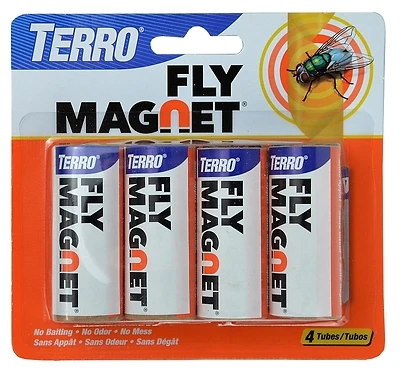 Terro T510 Fly Paper Ribbons, Sticky Traps, 4-Pack