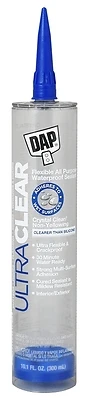 Dap 18388 Premium Elastomeric Sealant, Crystal Clear, 10.1 oz.