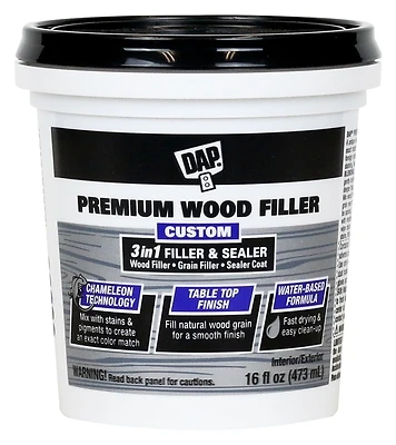 DAP Premium Wood Filler, 3-in-1 Formula, 16-oz.