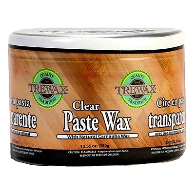 Trewax 887101016 Wood & Floor Clear Paste Wax, 12.35 oz