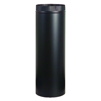 Imperial BM0220 Stove Pipe, Black, 6 x 48 In., 24 Gauge