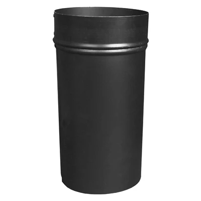 Imperial BM0042 Black Stove Pipe Slip Connector, 6 In. Dia, 12 In.