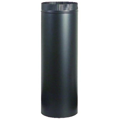 Imperial BM0113 Stove Pipe, Black, 24 Gauge, 8 x 24 In.