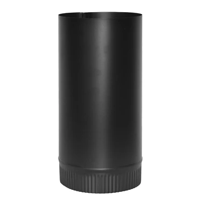 Imperial BM0111 Stove Pipe, Black, 24 Gauge, 6 x 24 In.