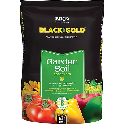 Black Gold 1411603 Garden Soil, 1 Cu. Ft. Bag
