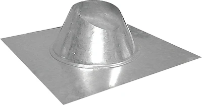 Roof Flashing, Rainproof, Galvanized, 4 In.