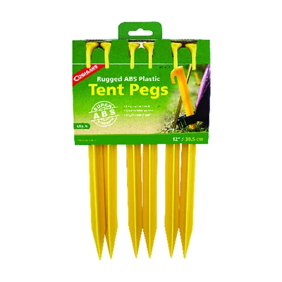 Coghlan's Yellow Tent Pegs 13.000 in. H x 6.875 in. W x 12 in. L 6 pk