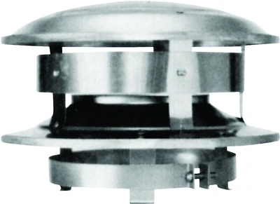 Selkirk 208800 Sure-Temp Chimney Top, Stainless Steel, 8-In. Round
