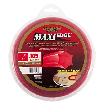 Arnold WLM-1105 Maxi Edge Trimmer Line, .105 In. X 165 Ft., Red