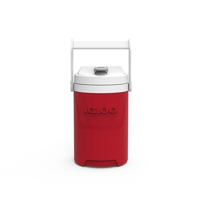 Igloo 31379 1 Gallon Water Cooler, Flip Spigot, Red/White
