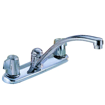 Delta 2100LF Classic Two-Handle Chrome Kitchen Faucet, 1.8 GPM