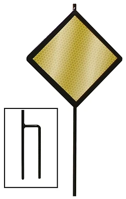 Hy-Ko DMD80048A Reflective Driveway Marker, 48 Inch, Steel