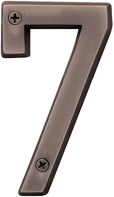 Hy-Ko Prestige BR-42OWB/7 House Number 7, 4 In. Oil Rubbed Bronze