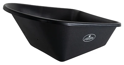 Vulcan 34641 Wheelbarrow Tray, 6 Cu-Ft, 40 In L X 27-1/2 In W, Black Polymer