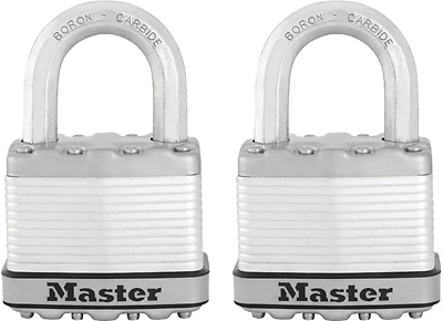2-pack 2 In. Laminated Steel Ball Bearing Locking Padlock Keyed Alike