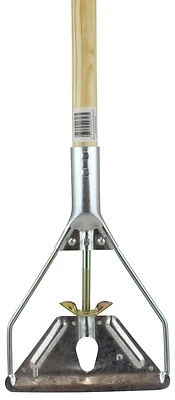 Chickasaw 16089 Janitor Mop Handle, 54 In L, Wing Nut Screw Clamp, Lacquered Wood/metal