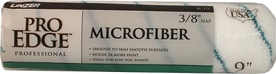 Linzer RC173-9 Pro Edge Microfiber Paint Roller Cover, 3/8 In. Nap, 9 In.