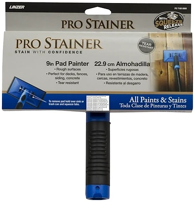 Linzer PD7100-9 Pad Painter, 9 In. Pad, Cushion-Grip Handle