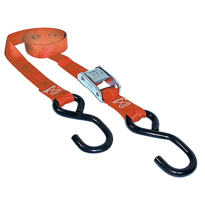 1 In. W X 15 Ft. L Orange Cam Buckle Tie Down 400 Lb 1 Pk