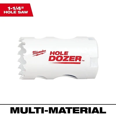 Milwaukee 49-56-9613 Hole Dozer 1-1/4 In. Bi-Metal Hole Saw, Quick-Change