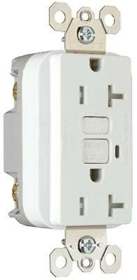 20-amp Ivory Tamper-resistant Gfci Duplex Electrical Outlet 120v