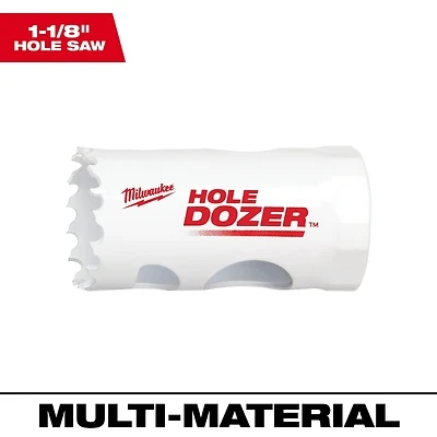 Milwaukee 49-56-9611 Hole Dozer Bi-Metal Hole Saw, 1-1/8 In.
