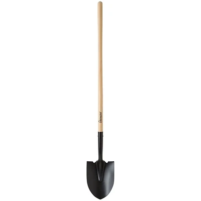 Landscapers Select PRL-P Round Point Digging Shovel, Hardwood Handle, 45 In.