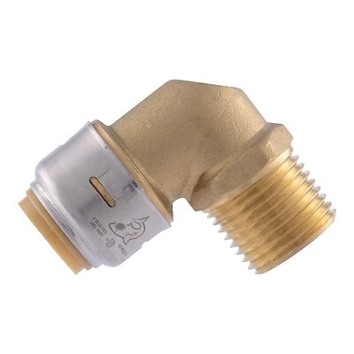 1/2 x 1/2 In. Male Iron Push-Fit Pipe Elbow