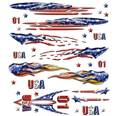 P4012 Freedom Runner Dry Transfer Decal - Multicolored Customization