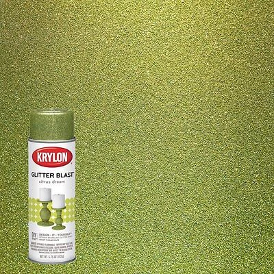Glitter Blast Citrus Dream Spray Paint 5.75 Oz - Indoor/outdoor Use