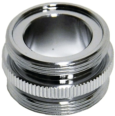 Chrome Male Thread 15/16 In.-27m Aerator Adapter, Model 9d00010524, 1 Pk