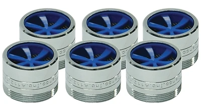 Danco 10493 Faucet Aerator, Dual Thread 1.5 GPM, Chrome, 6-Pack