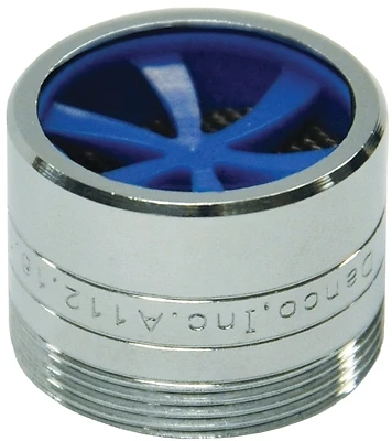 Dual Thread Chrome Aerator Adapter 15/16 In.-27m X 55/64 In.-27f, 1.5 Gpm